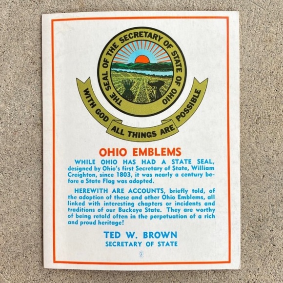 Ohio State 1965 Emblems Brochure Postcard - Picture 5 of 7